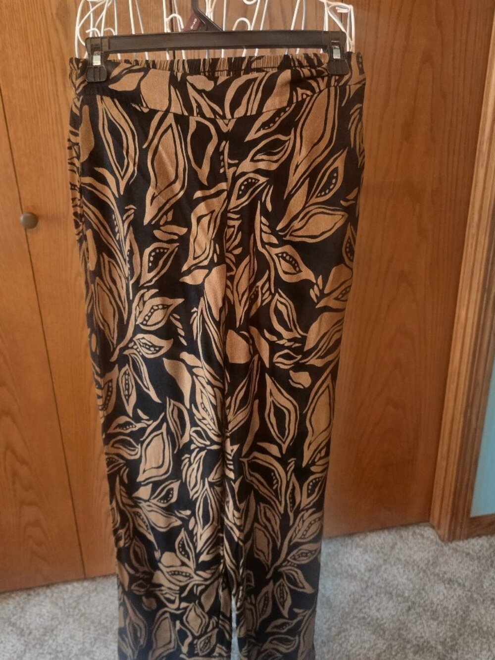 Republic Clothing Industry Leaf Print Straight Leg Pants Small 26x27